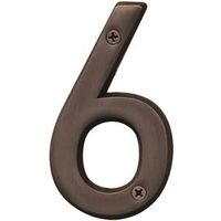 1278050 - NUMBER 6 4IN OLD WORLD BRONZE