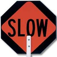 stop/slow paddle, 15in.