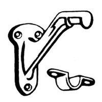 handrail bracket antique pewter
