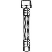 EZ  Tube Sink Supply Line, 1/2in. x 1/2in. x 12in. Stainless Steel