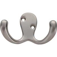 Double Prong Robe Hook, Nickel