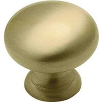 Cabinet Knob, 1 1/4" Brass