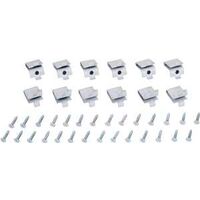 Pilaster Shelf Clips, White 12 Pk