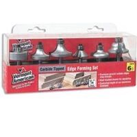 Decorative Edge Router Bit Set, 6 Pc