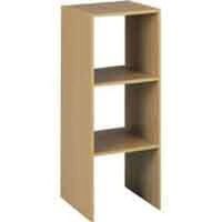 vertical closet organizer, 31 1/2in. x 12in. x 12in. maple