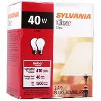 clear incandescent bulbs, 40 watts