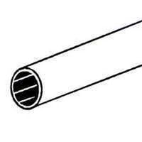 bright aluminum round tube,  3/4in. x 8