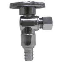 Angle Quarter Turn Valve, 1/2" x 3/8"