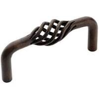 Birdcage Cabinet Pull, 3in. Antique Rust