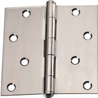 square door hinge, 4in. x 4in. stainless steel