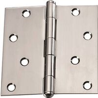 Square Door Hinge, 4in. x 4in. Stainless Steel