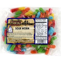 Family Choice 1283 Sour Worm Candy