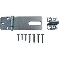 Fixed Staple Safety Hasp, 3 1/2in. Zinc