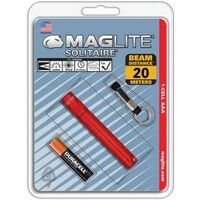 maglite solitaire flashlight, aaa red