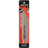 steel reciprocating saw blade, 6in.