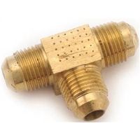Anderson Metal 754044-06 Brass Flare Tee
