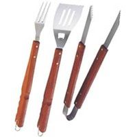 bbq toolset stainless steel, 3 pc
