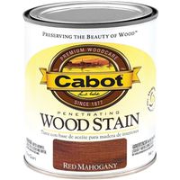 cabot oil wood stain, 1 qt red mahogany