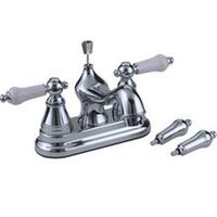 Non-Metallic Two Handle Bathroom Faucet, Chrome
