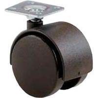 caster black with plate, 2in.