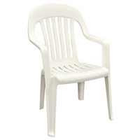 1566900 - WHITE HIGH BACK CHAIR