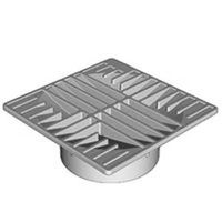 1571520 - 6IN BLACK SQUARE GRATE