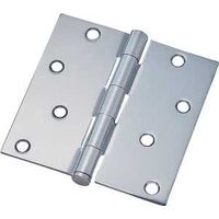 Square Residential Hinge, Bright Chrome 4in.