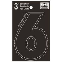 1581636 - 3IN BLACK VINYL NUMBER 6