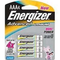 Energizer AAA Advanced Lithium Batteries, 4 Pk