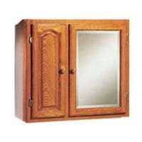 oak medicine cabinet with mirror
