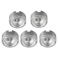Xenon Link Puck Accent Light, 120V x 20W Stainless Steel 5 Pk