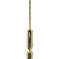 Titanium Coated Hex Shank Drill Bit, 1/16in.