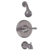 single handle tub & shower faucet, nickel