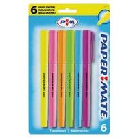 Papermate Highlighters, Assorted Colors 6 Pk