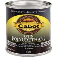 Cabot VOC Oil Based Polyurethane, 1/2 Pt Satin