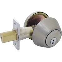 single cylinder deadbolt satin nickel visual pack