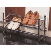 shoe rack, chrome