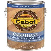 cabot cabothane water based floor finish, 1 gal satin