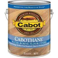 Cabot Cabothane Water Based Floor Finish, 1 Gal Satin