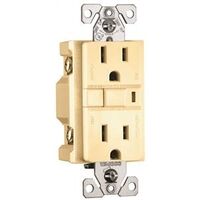 Cooper GFCI Duplex Outlet, Ivory
