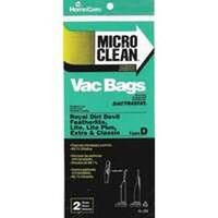 Micro Clean Vacuum Cleaner Bags For Dirt Devil, Type D