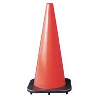fluorescent orange traffic cone, 28in.