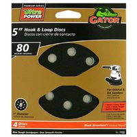 premium 8 hole hook & loop sanding disc 80 grit, 5in. 