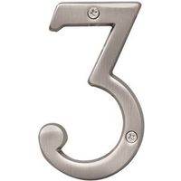 1702091 - NUMBER 3 4IN SATIN NICKEL