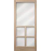 four square wood screen door, 36in. natural
