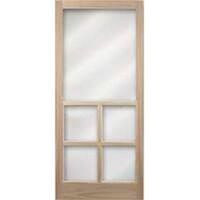 Four Square Wood Screen Door, 36in. Natural