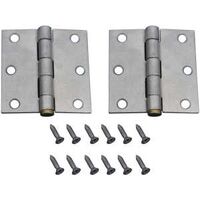 Square Corner Utility Hinge, 3in. x 3in. Zinc