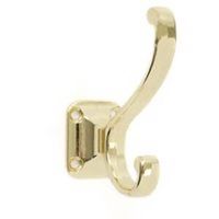 garment hook, brass