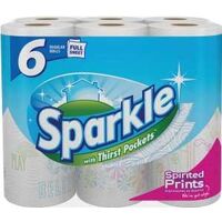 Sparkle Paper Towels, 6 Pk