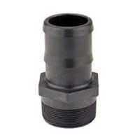 hose barb, 2in. male x 2in. hose shank